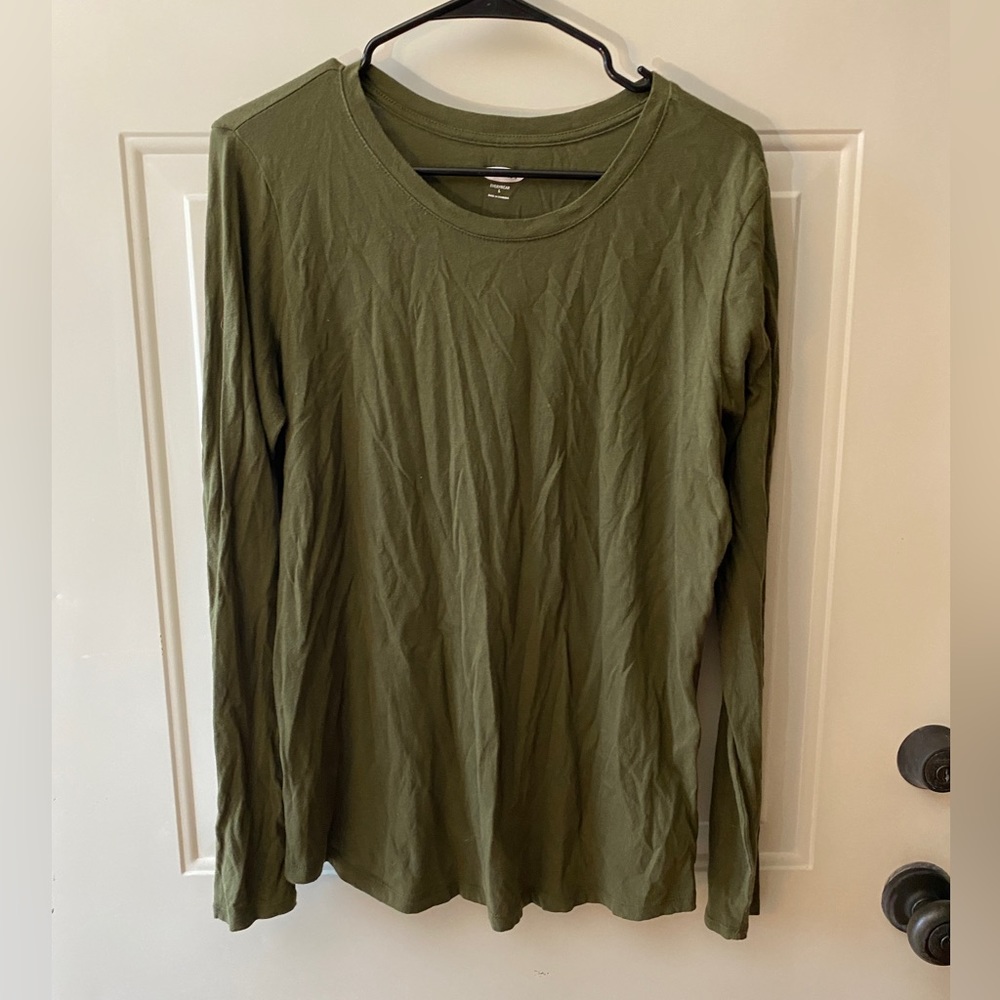 Old Navy olive green long sleeve top.